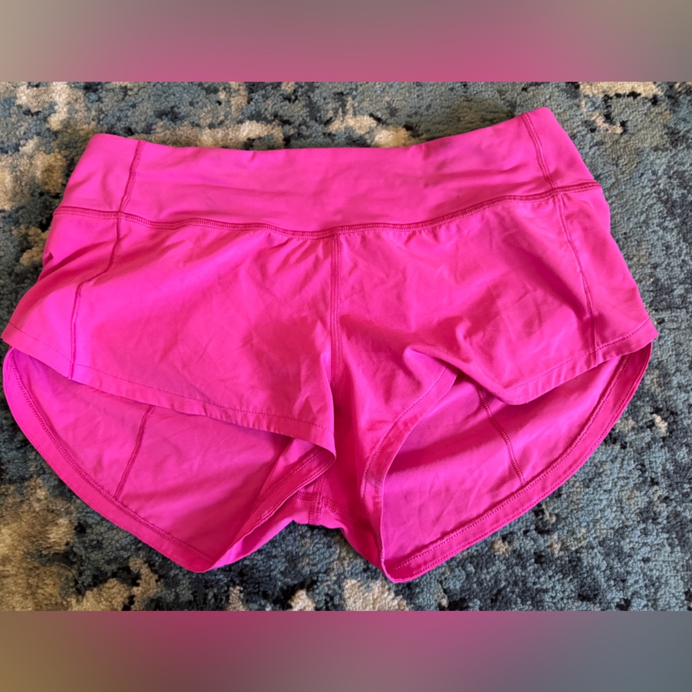 Lululemon Speed Up Shorts Size 4 (Pink, Gently Used)